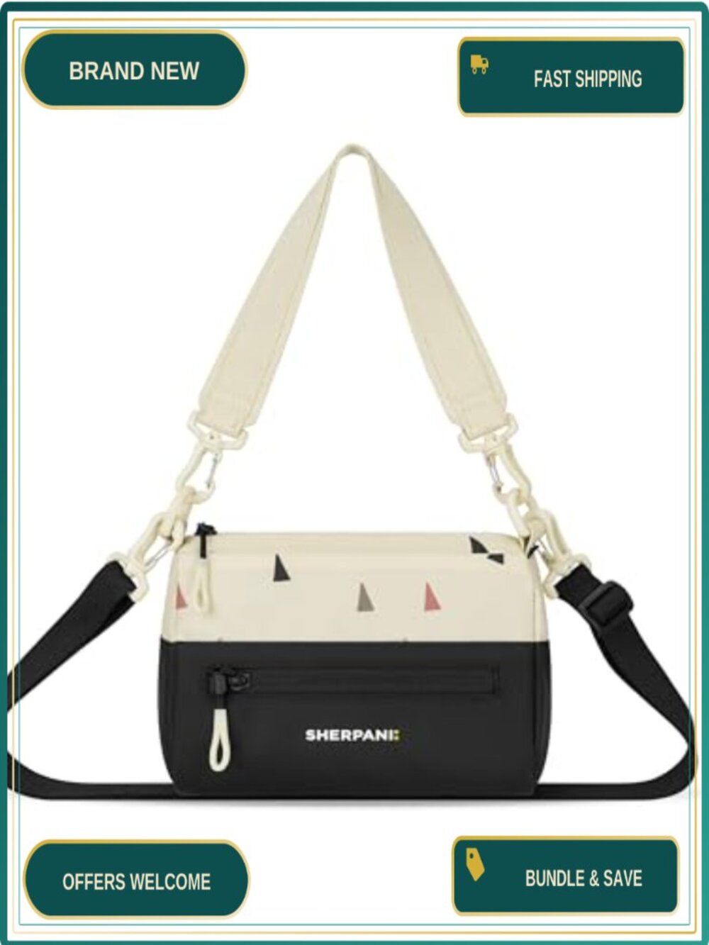Mini Crossbody Purse Recycled Polyester RFID Adjustable Strap Travel Bag